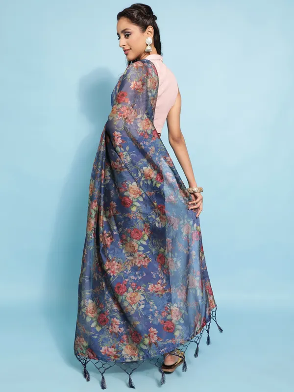 Suha_Womens_Grand_Fashion_Ethnic_Blue_Color_Saree