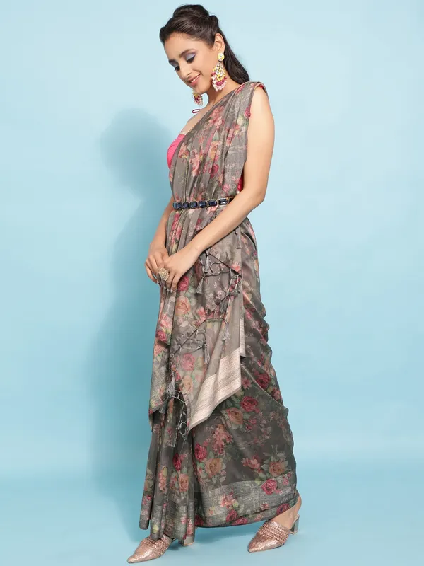 Suha_Womens_Grand_Fashion_Ethnic_Grey_Color_Saree