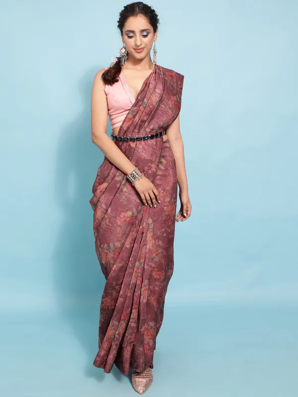 Suha_Womens_Grand_Fashion_Ethnic_Maroon_Color_Saree