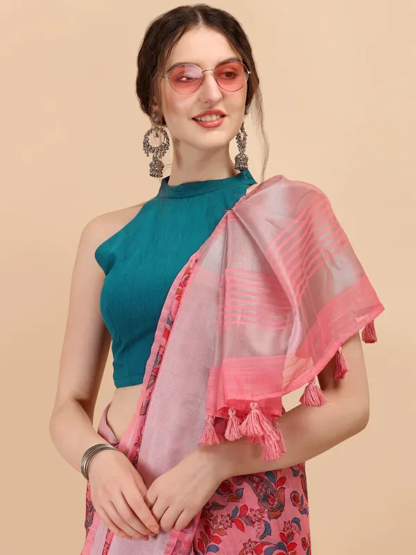 Suha_Womens_Grand_Fashion_Ethnic_Pink_Color_Saree