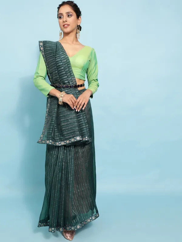 Suha_Womens_Grand_Fashion_Ethnic_Blue_Color_Saree