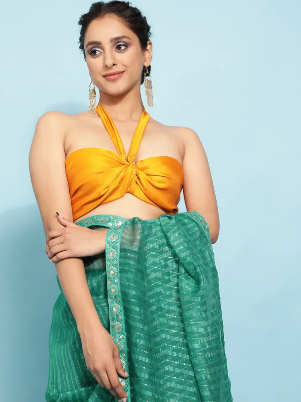 Suha_Womens_Grand_Fashion_Ethnic_Turquoise_Blue_Color_Saree