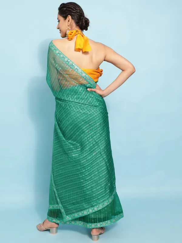 Suha_Womens_Grand_Fashion_Ethnic_Turquoise_Blue_Color_Saree