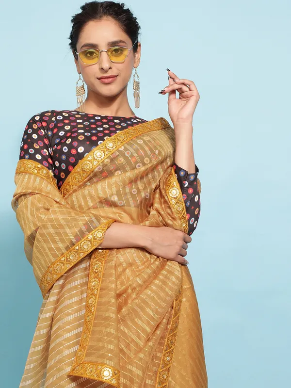 Suha_Womens_Grand_Fashion_Ethnic_Mustard_Color_Saree