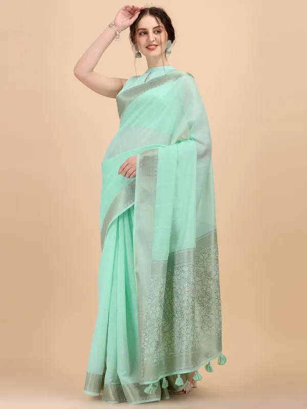 Suha_Womens_Grand_Fashion_Ethnic_Blue_Color_Saree