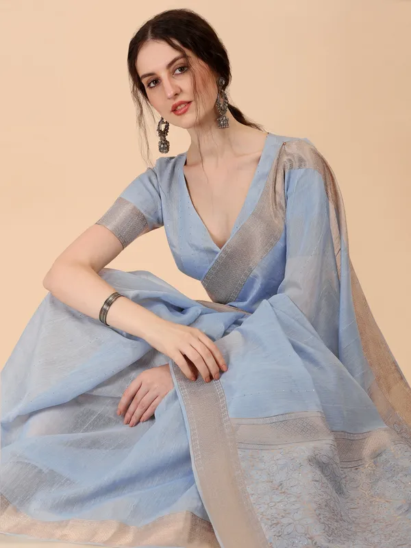 Suha_Womens_Grand_Fashion_Ethnic_Grey_Color_Saree