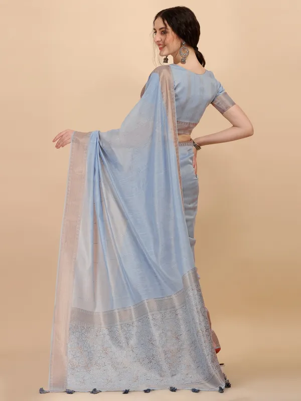 Suha_Womens_Grand_Fashion_Ethnic_Grey_Color_Saree