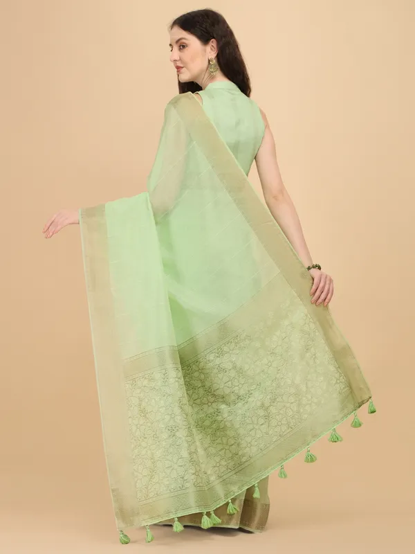 Suha_Womens_Grand_Fashion_Ethnic_Green_Color_Saree
