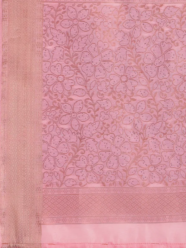 Suha_Womens_Grand_Fashion_Ethnic_Pink_Color_Saree