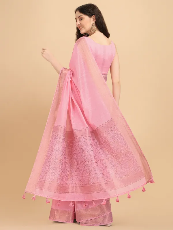Suha_Womens_Grand_Fashion_Ethnic_Pink_Color_Saree