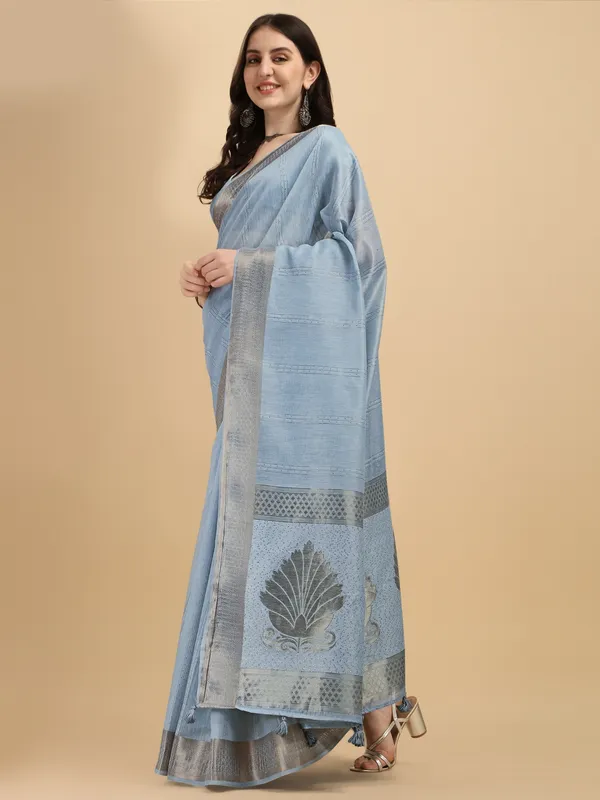 Suha_Womens_Grand_Fashion_Ethnic_Grey_Color_Saree
