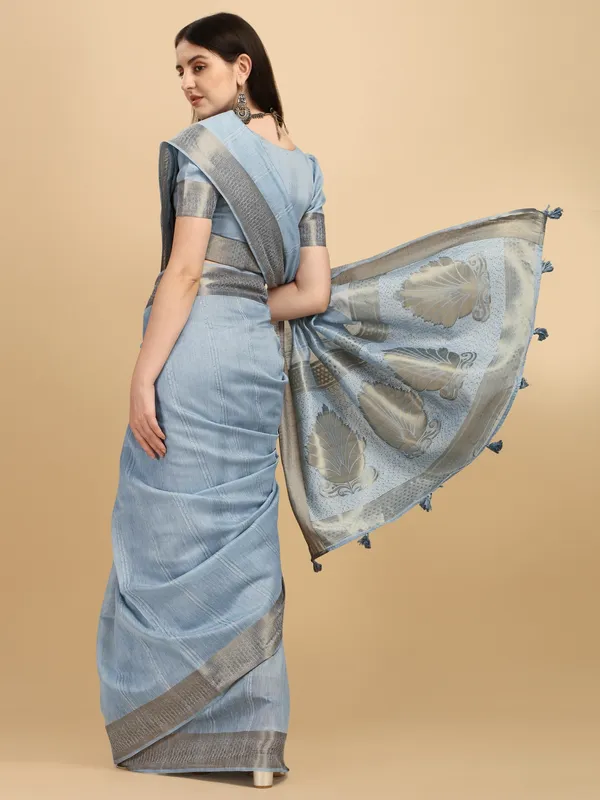 Suha_Womens_Grand_Fashion_Ethnic_Grey_Color_Saree