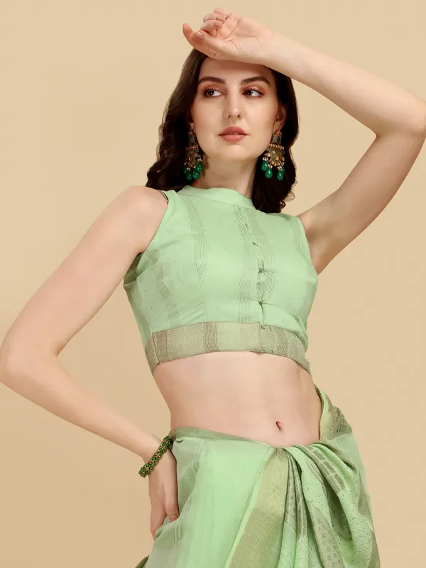 Suha_Womens_Grand_Fashion_Ethnic_Green_Color_Saree