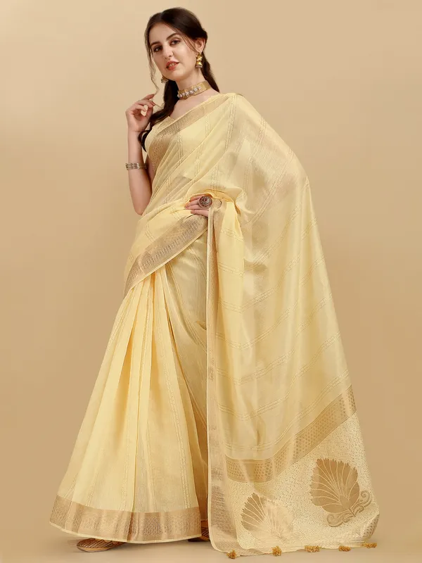 Suha_Womens_Grand_Fashion_Ethnic_Yellow_Color_Saree