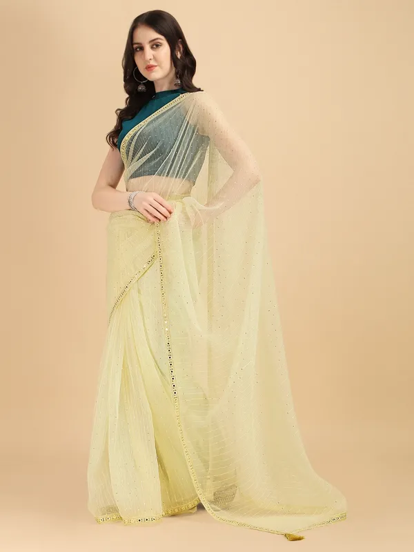 Suha_Womens_Grand_Fashion_Ethnic_Yellow_Color_Saree