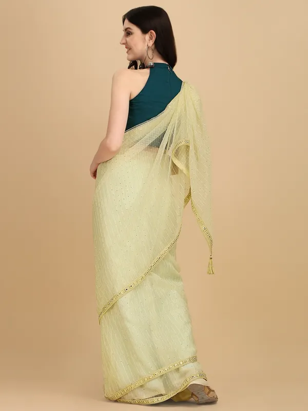 Suha_Womens_Grand_Fashion_Ethnic_Yellow_Color_Saree