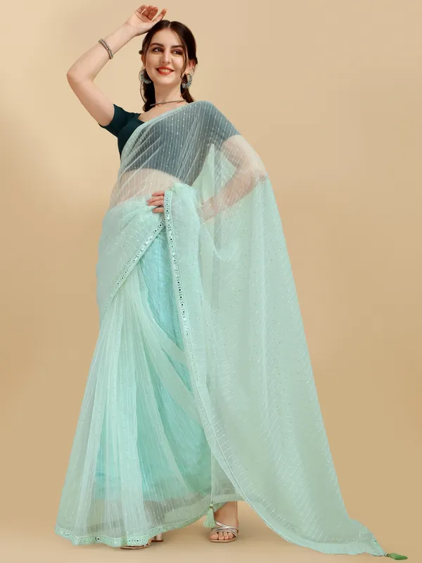 Suha_Womens_Grand_Fashion_Ethnic_Blue_Color_Saree