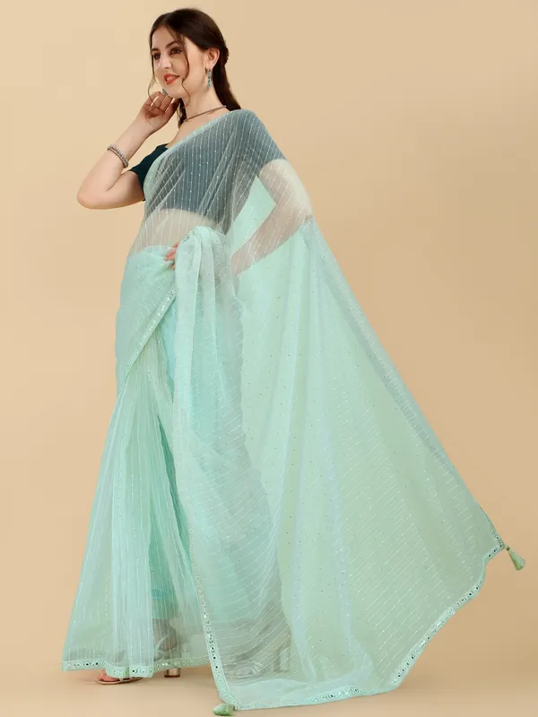 Suha_Womens_Grand_Fashion_Ethnic_Blue_Color_Saree