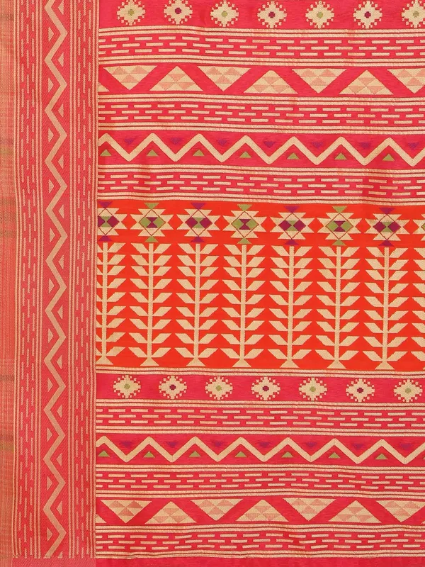 Suha_Womens_Grand_Fashion_Ethnic_Red_Color_Saree