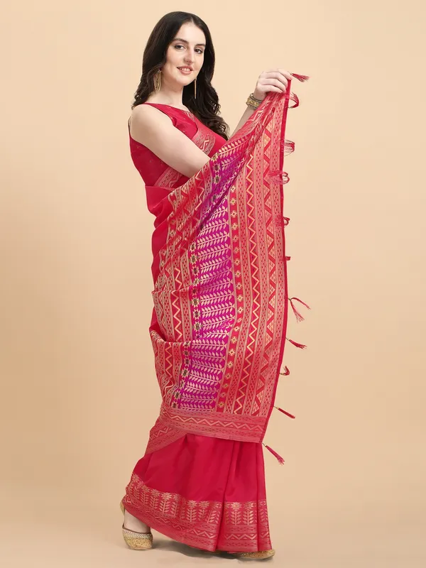 Suha_Womens_Grand_Fashion_Ethnic_Pink_Color_Saree
