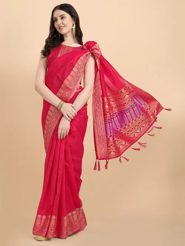 Suha_Womens_Grand_Fashion_Ethnic_Pink_Color_Saree