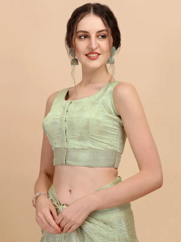 Suha_Womens_Grand_Fashion_Ethnic_Green_Color_Saree