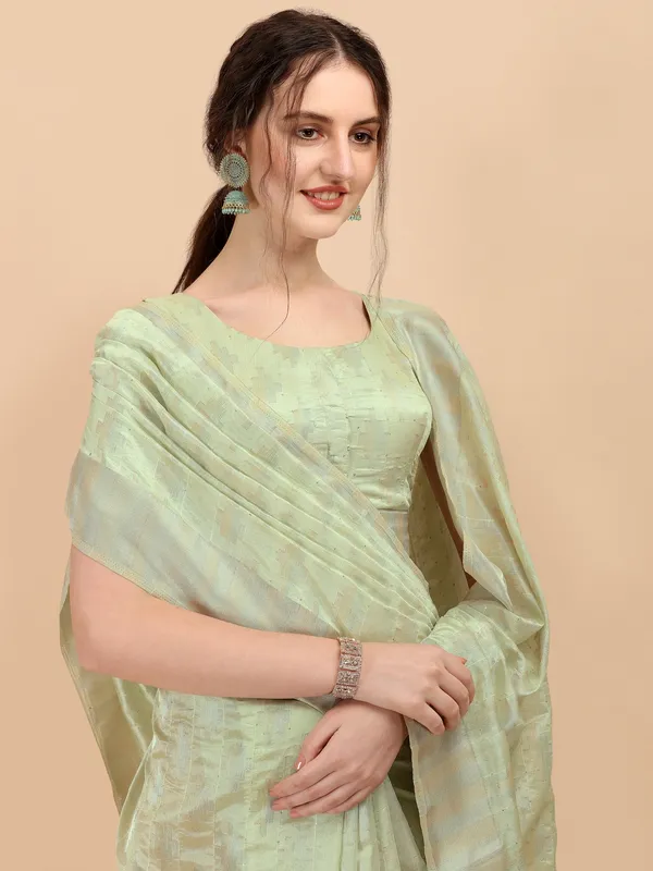 Suha_Womens_Grand_Fashion_Ethnic_Green_Color_Saree