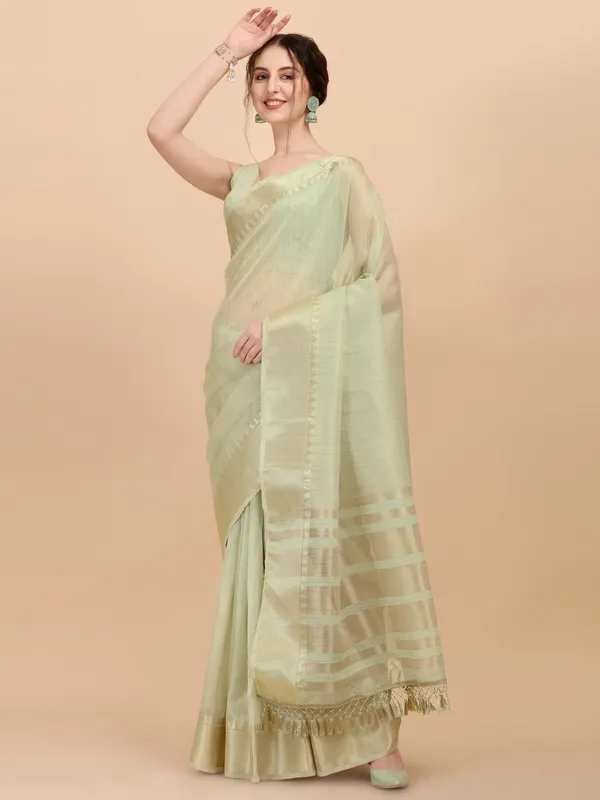 Suha_Womens_Grand_Fashion_Ethnic_Green_Color_Saree