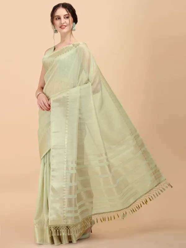 Suha_Womens_Grand_Fashion_Ethnic_Green_Color_Saree