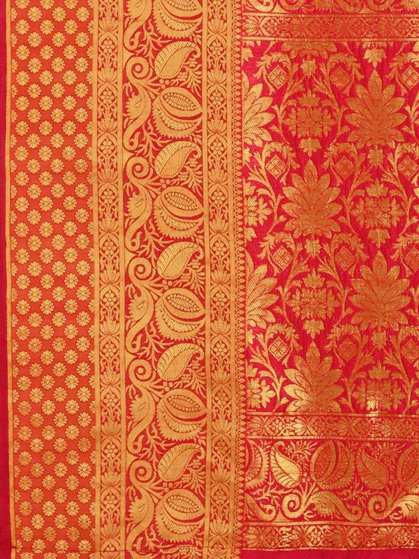 Suha_Womens_Grand_Fashion_Ethnic_Red_Color_Saree