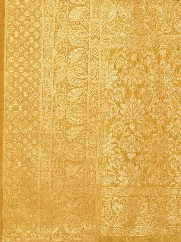 Suha_Womens_Grand_Fashion_Ethnic_Mustard_Color_Saree