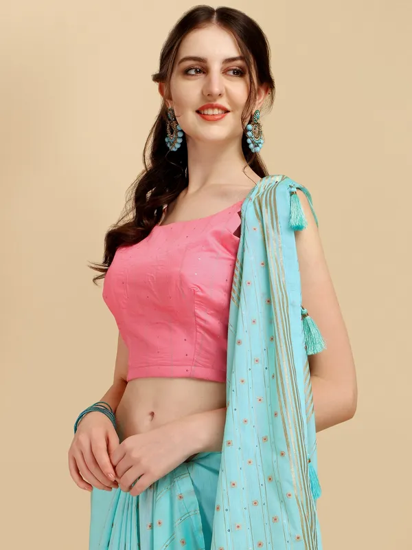 Suha_Womens_Grand_Fashion_Ethnic_Blue_Color_Saree