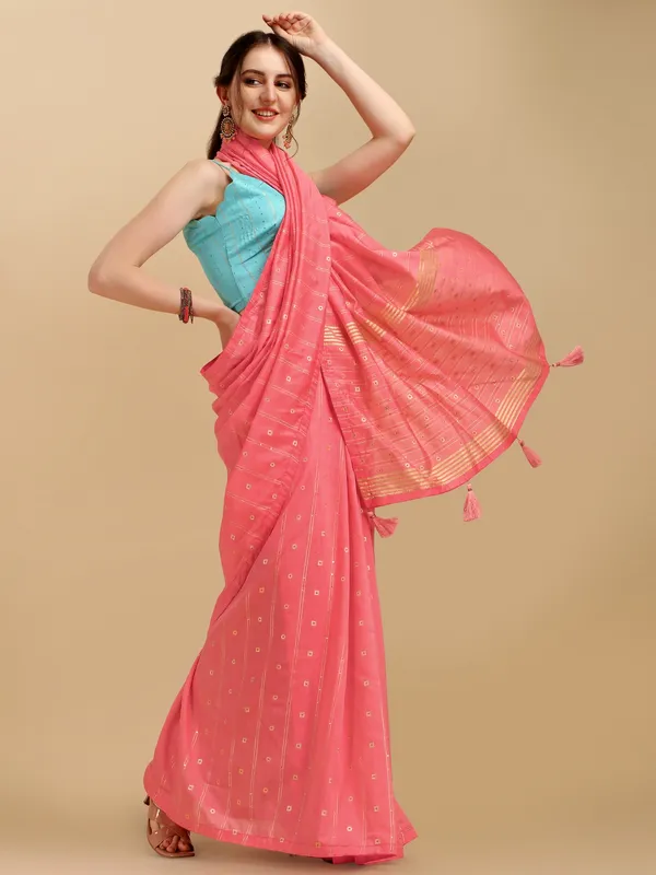 Suha_Womens_Grand_Fashion_Ethnic_Pink_Color_Saree