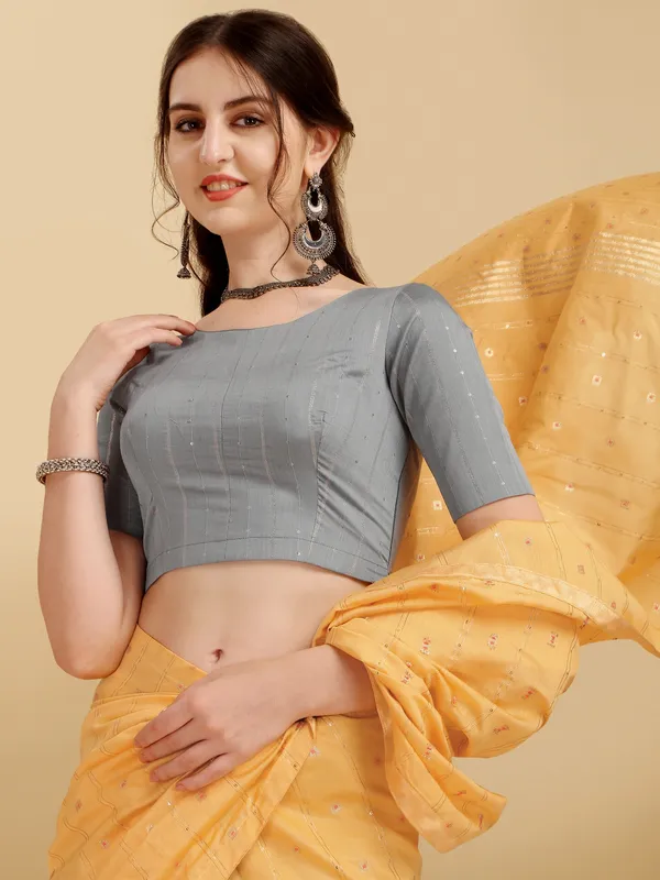 Suha_Womens_Grand_Fashion_Ethnic_Yellow_Color_Saree