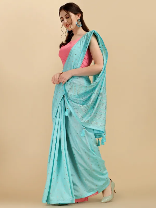 Suha_Womens_Grand_Fashion_Ethnic_Blue_Color_Saree