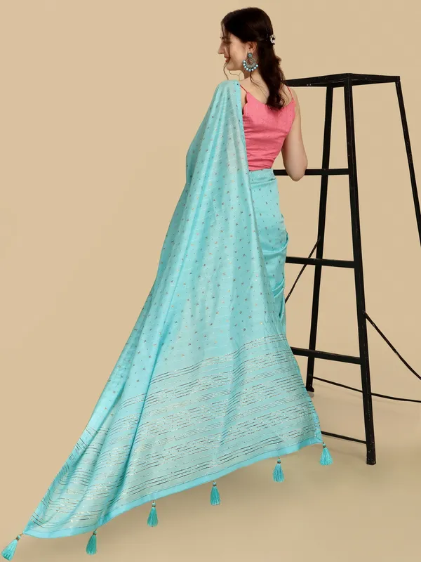 Suha_Womens_Grand_Fashion_Ethnic_Blue_Color_Saree