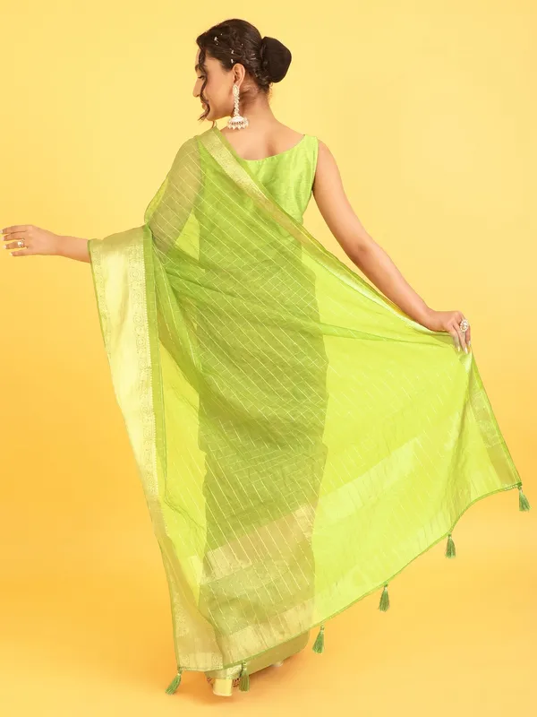 Suha_Womens_Grand_Fashion_Ethnic_Green_Color_Saree
