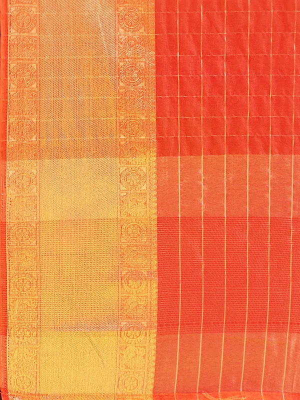 Suha_Womens_Grand_Fashion_Ethnic_Orange_Color_Saree