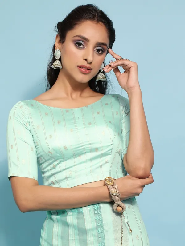 Suha_Womens_Grand_Fashion_Ethnic_Blue_Color_Saree