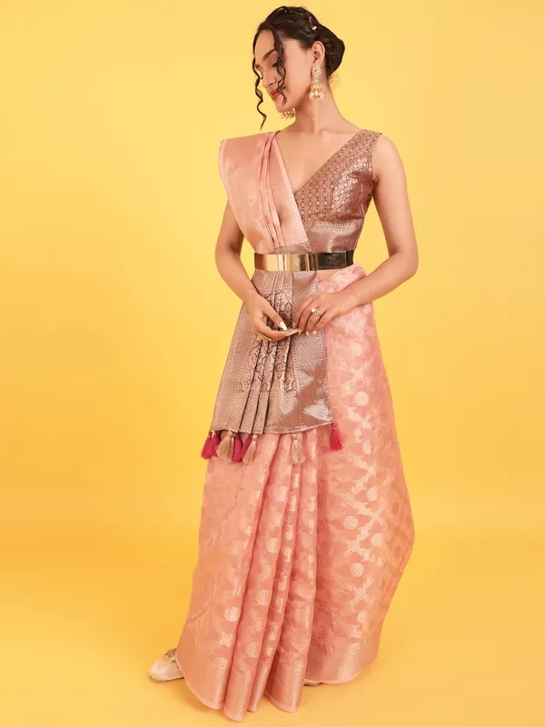 Suha_Womens_Grand_Fashion_Ethnic_Pink_Color_Saree