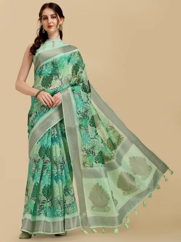 Suha_Womens_Grand_Fashion_Ethnic_Blue_Color_Saree