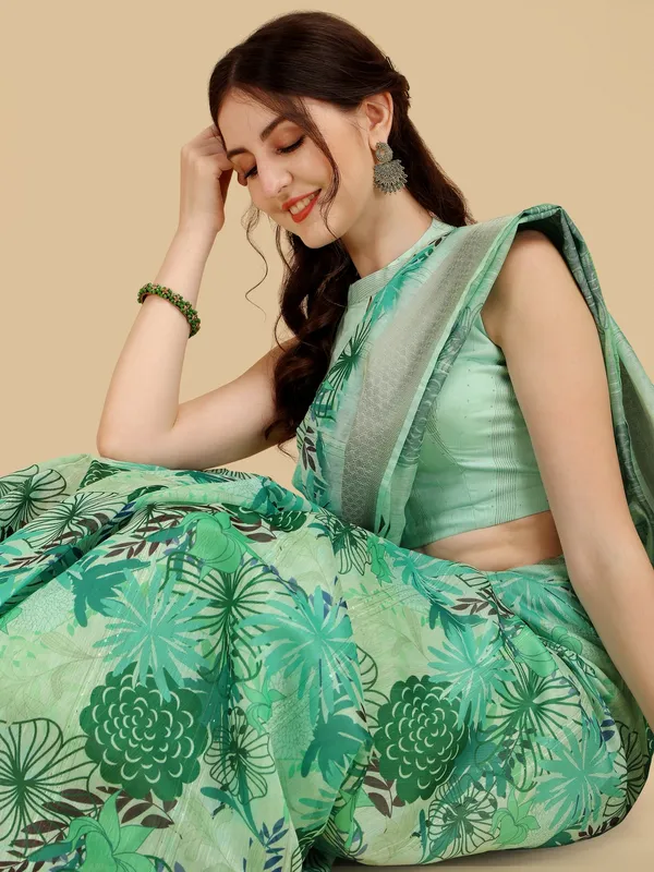 Suha_Womens_Grand_Fashion_Ethnic_Blue_Color_Saree