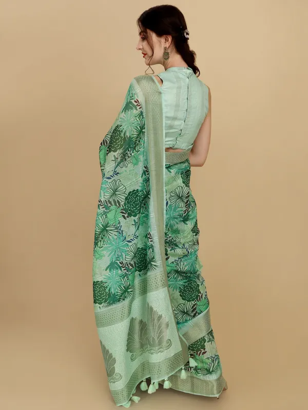 Suha_Womens_Grand_Fashion_Ethnic_Blue_Color_Saree