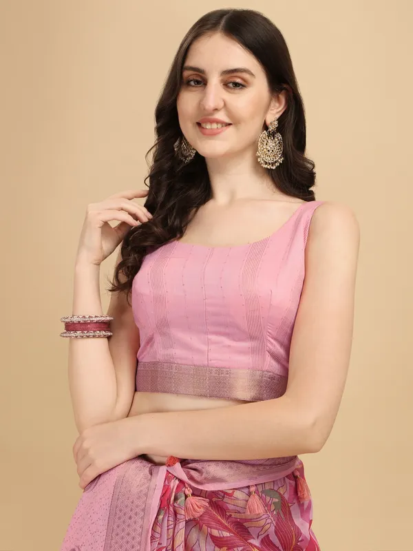 Suha_Womens_Grand_Fashion_Ethnic_Pink_Color_Saree