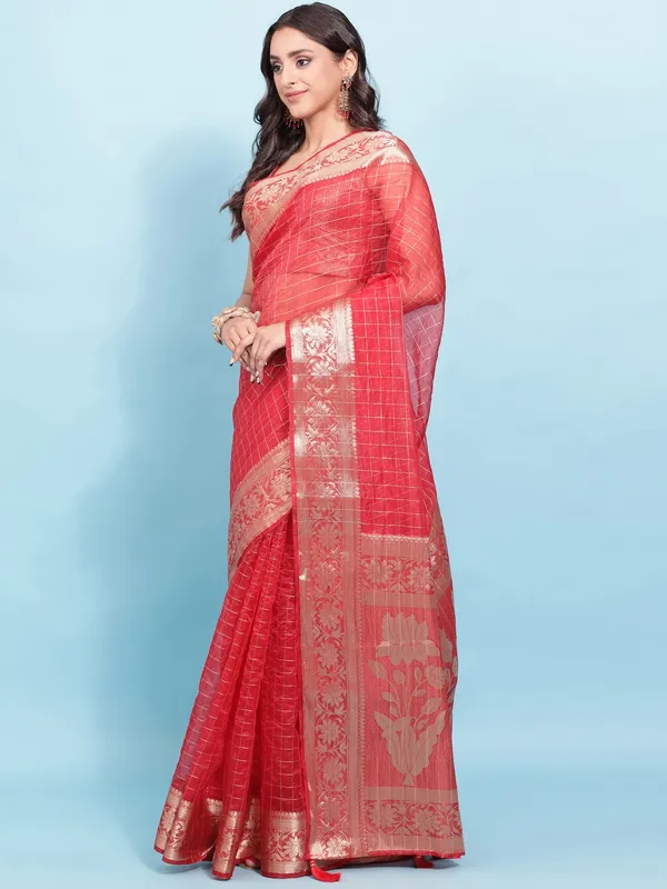 Suha_Womens_Grand_Fashion_Ethnic_Red_Color_Saree