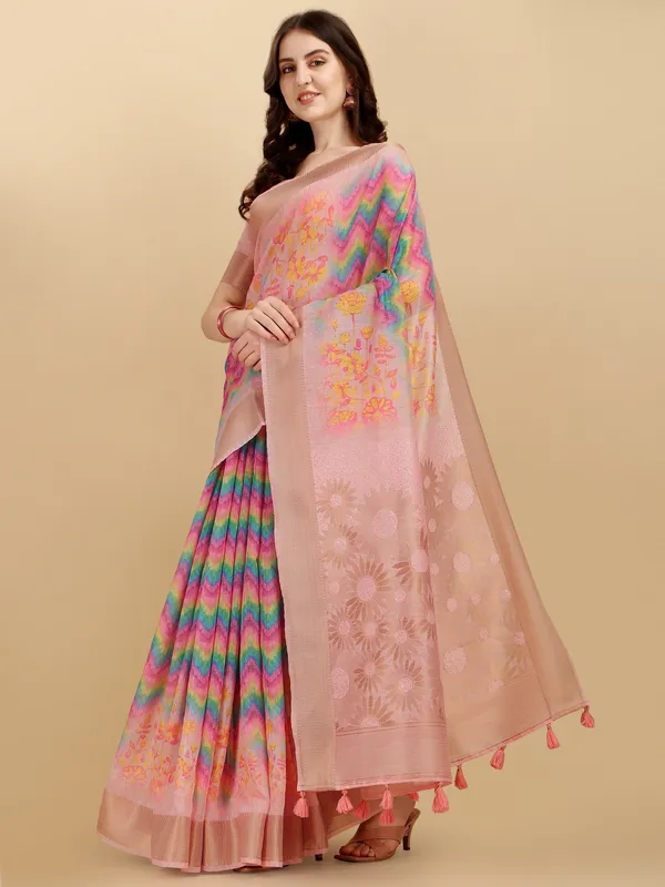 Suha_Womens_Grand_Fashion_Ethnic_Pink_Color_Saree