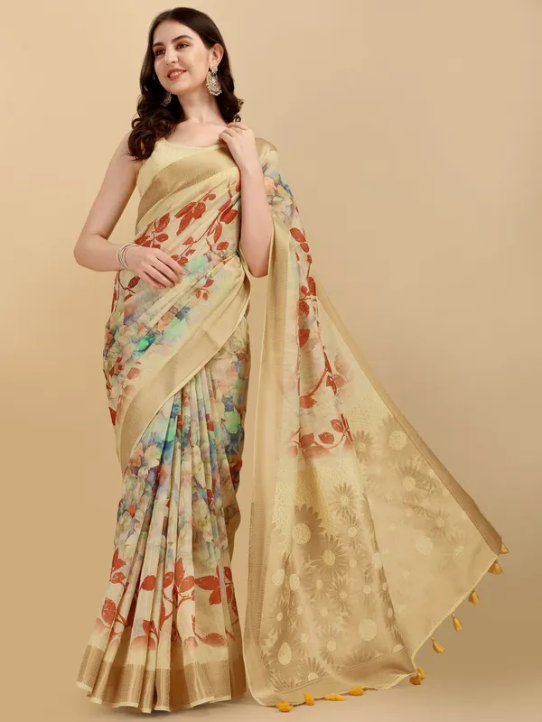 Suha_Womens_Grand_Fashion_Ethnic_Yellow_Color_Saree