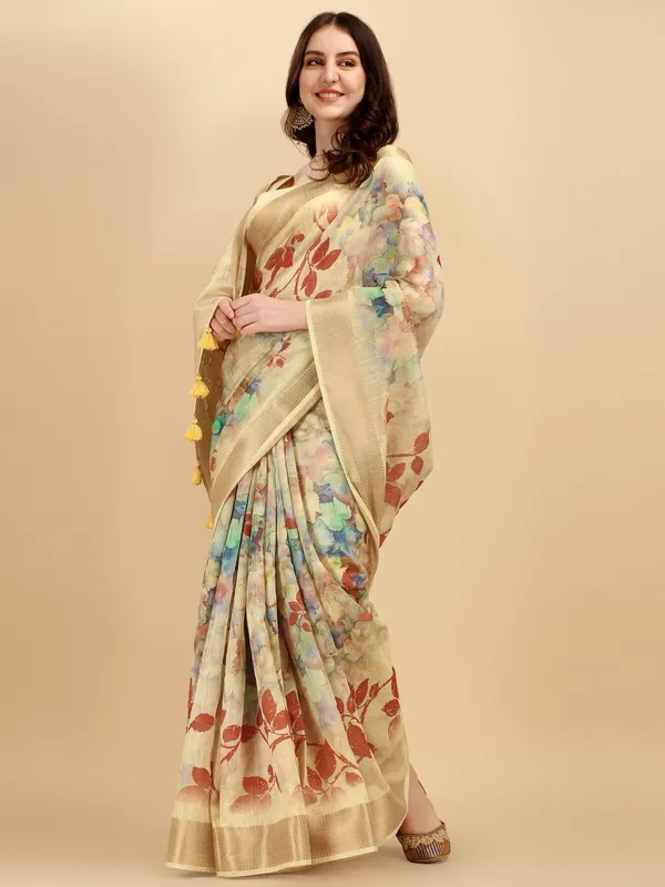 Suha_Womens_Grand_Fashion_Ethnic_Yellow_Color_Saree
