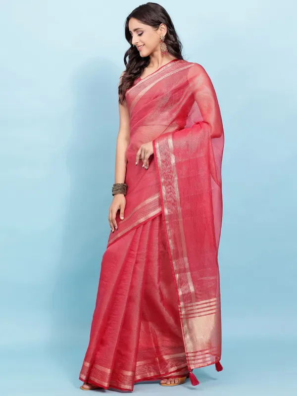 Suha_Womens_Grand_Fashion_Ethnic_Pink_Color_Saree