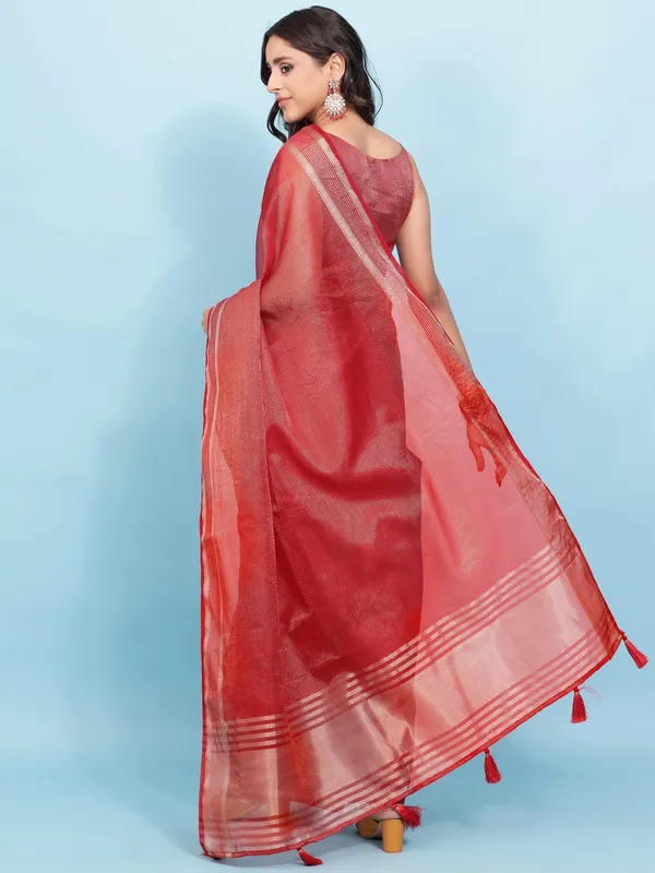 Suha_Womens_Grand_Fashion_Ethnic_Red_Color_Saree
